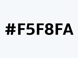 Converting Colors - Hex - F5F8FA